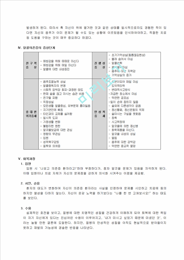 [인문][심리] 알콜의존증(alcholism)의 문헌고찰   (3 )